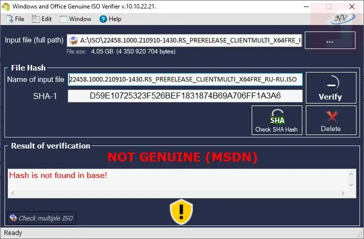 Windows & Office Genuine ISO Verifier Free Download