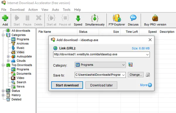 Internet Download Accelerator Free Download