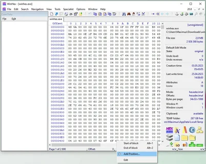 WinHex Free Download Latest Version